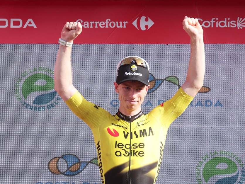Britský cyklista Matthew Brennan počas Vuelta a Espaňa 2026.