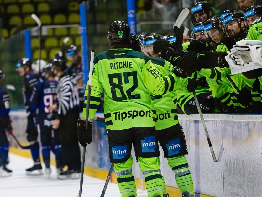 Brett Ritchie v drese mužstva Vlci Žilina.