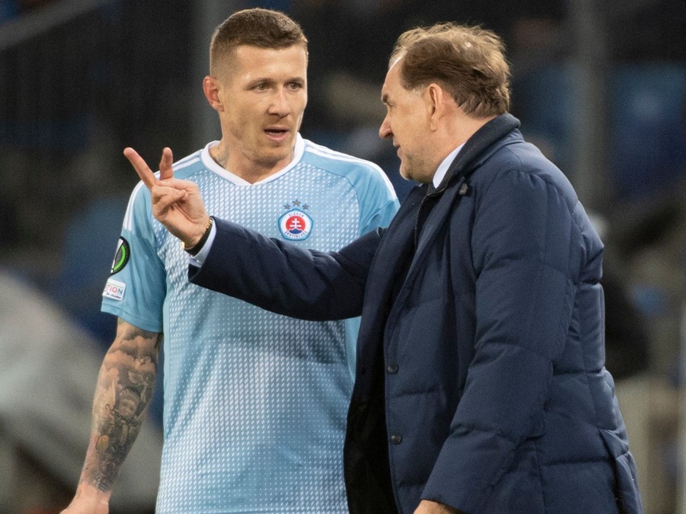 Vladimír Weiss starší a Juraj Kucka.