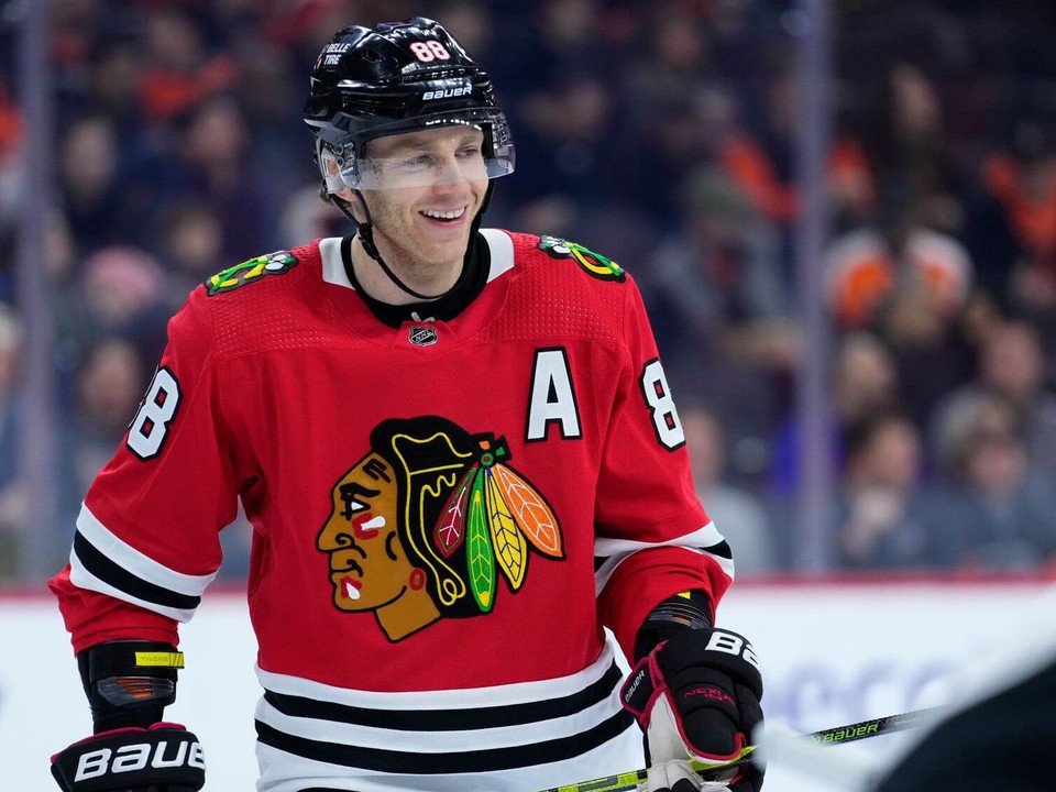 Patrick Kane v drese Chicaga.