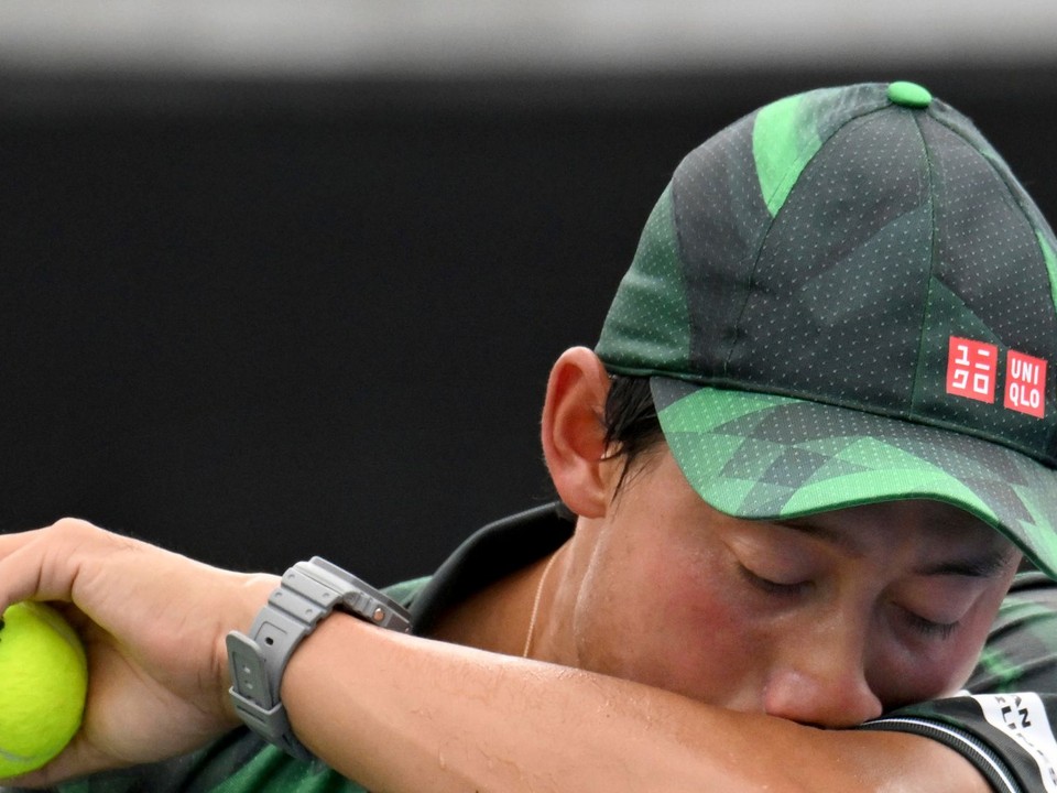 Japonský tenista Kei Nišikori na turnaji ATP v Atlante.