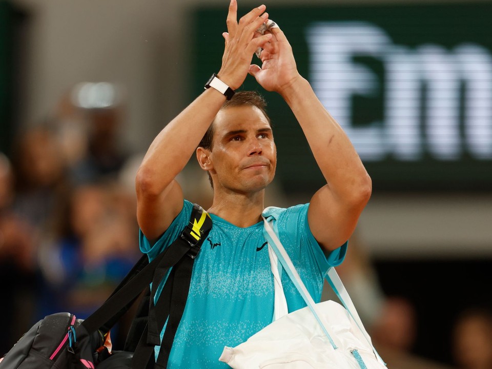 Španielsky tenista Rafael Nadal po prehre s Alexandrom Zverevom na Roland Garros 2024.