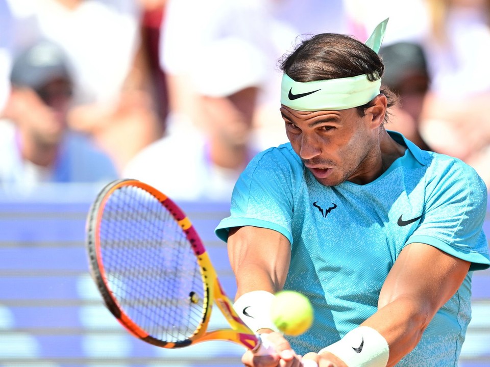 Rafael Nadal vo finále turnaja ATP v Bastade 2024.