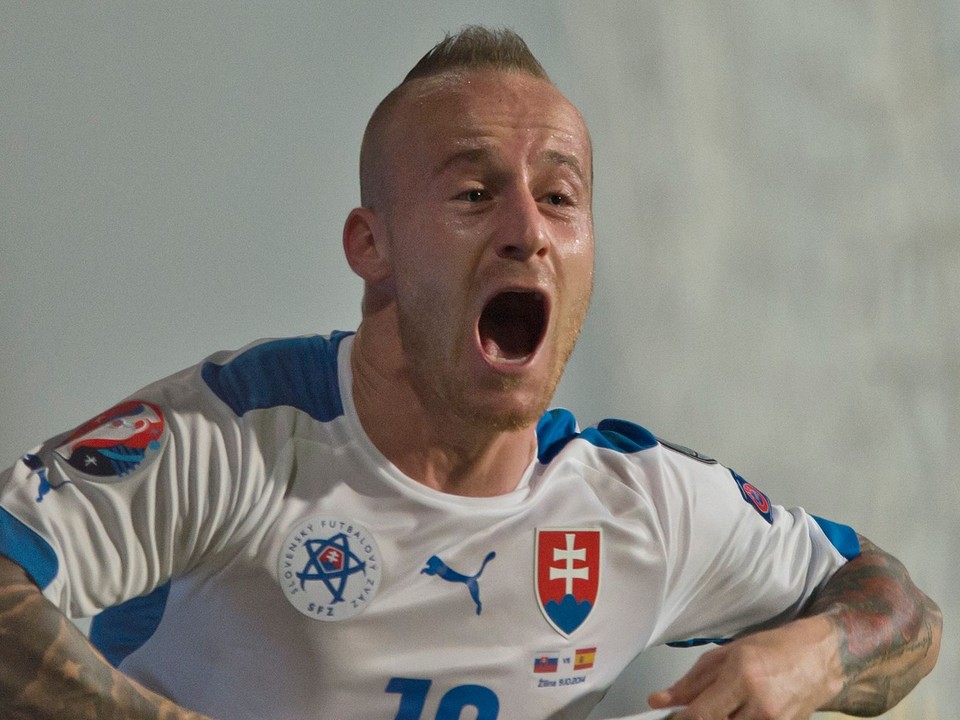 Miroslav Stoch v drese Slovenska.