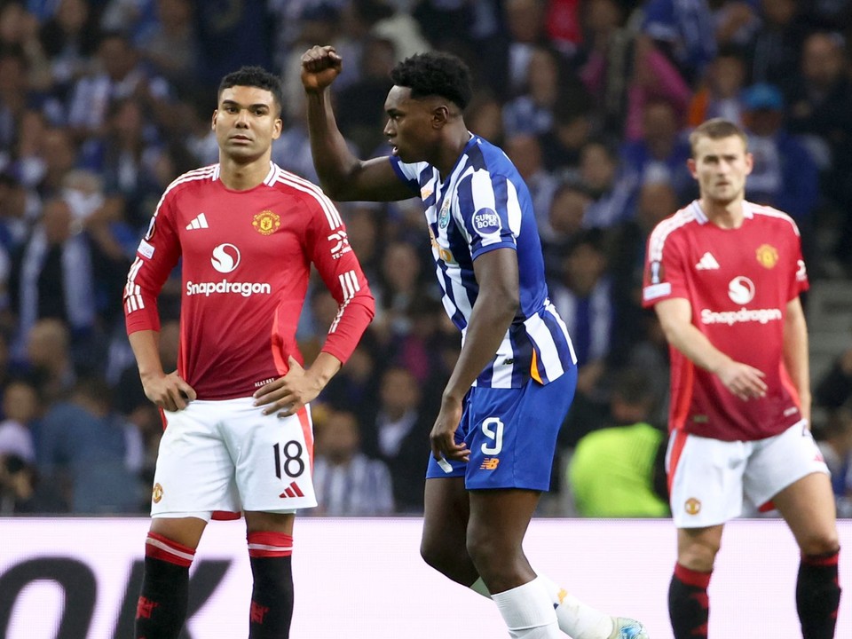 Fotka zo zápasu FC Porto - Manchester United.