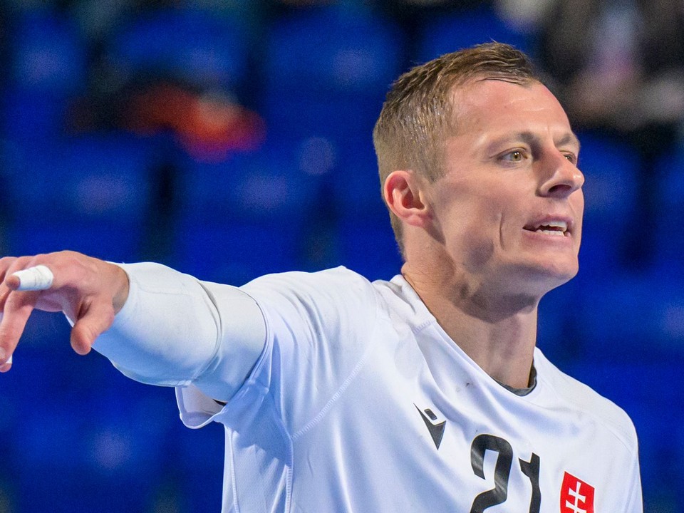 Na snímke je slovenský hádzanár Ľubomír Ďuriš. 