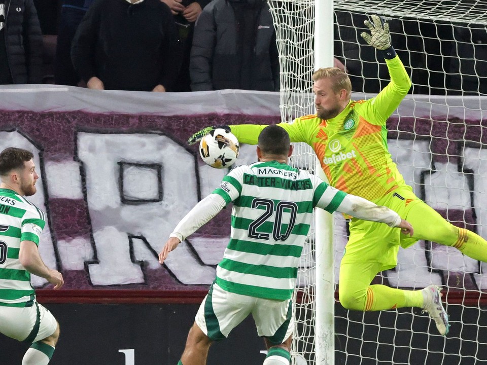 Brankár Celticu Kasper Schmeichel.