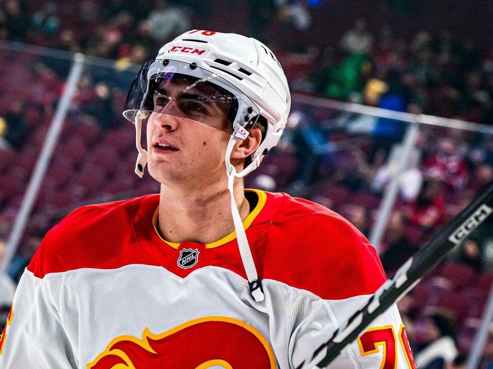 Martin Pospíšil v zápase Montreal - Calgary