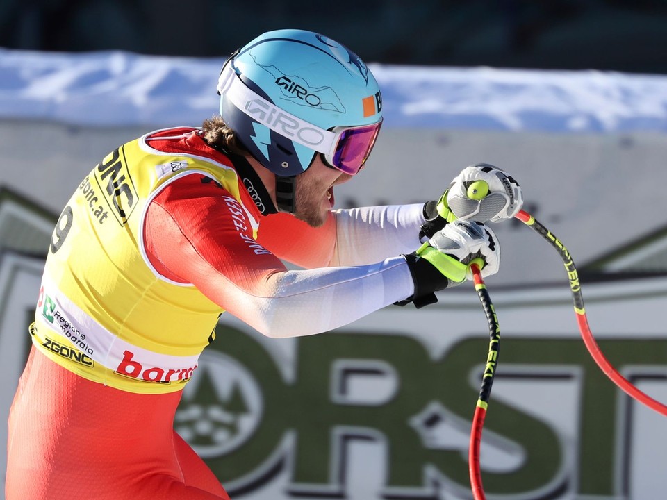 Alexis Monney vyhral zjazd v stredisku Bormio 2024.