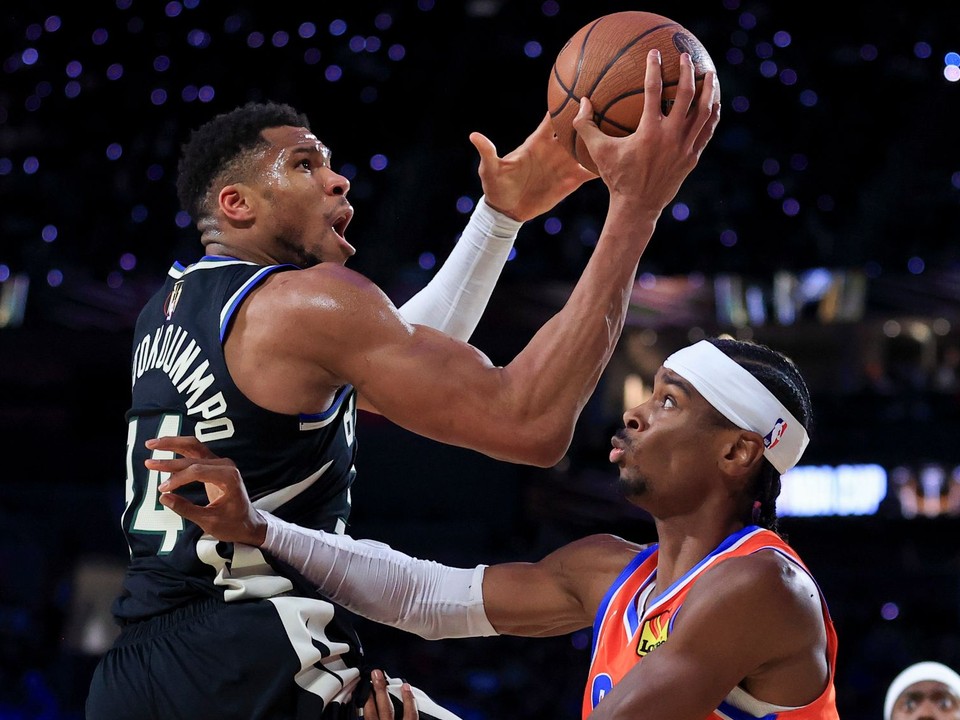 Giannis Antetokounmpo vo finále Pohára NBA.