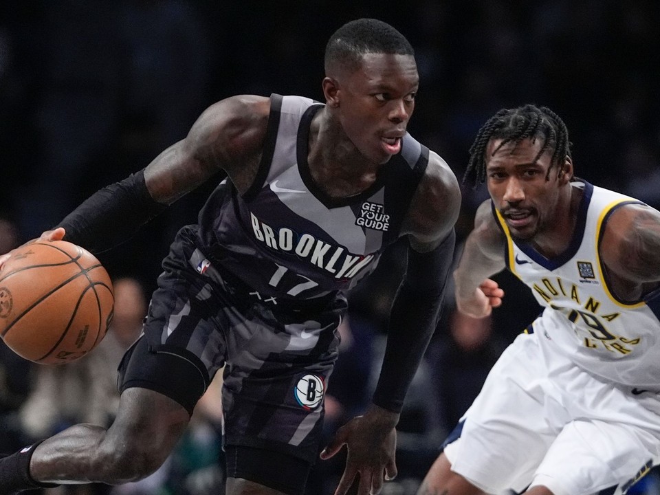 Dennis Schröder v drese Brooklyn Nets