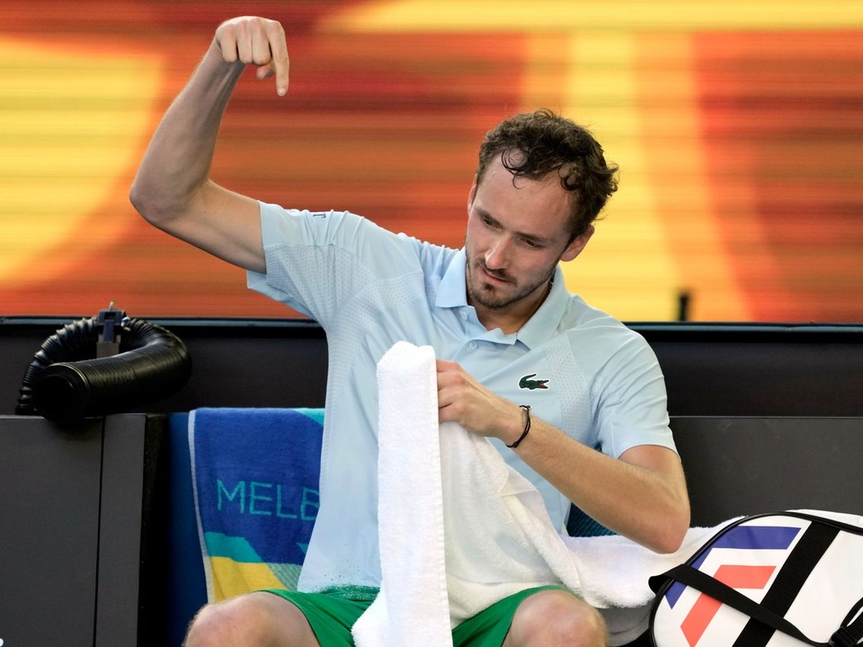 Daniil Medvedev v prvom kole Australian Open.