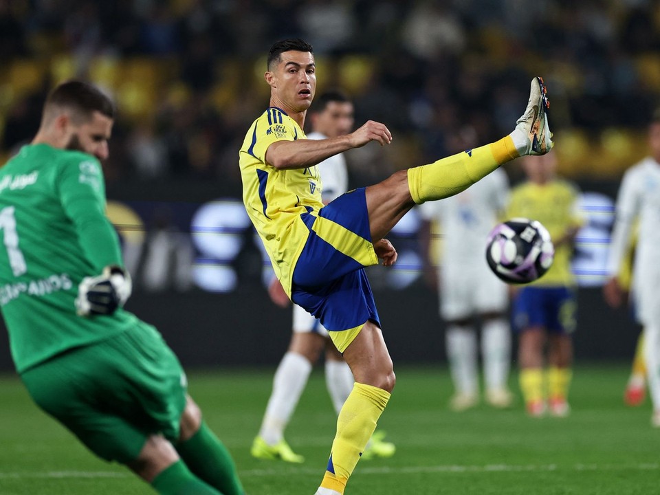 Cristiano Ronaldo v drese Al-Nassr FC.