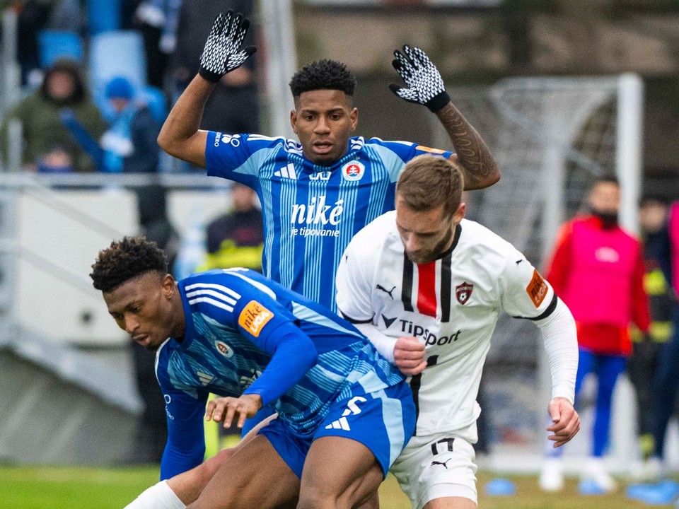 Fotka zo zápasu ŠK Slovan Bratislava - FC Spartak Trnava.