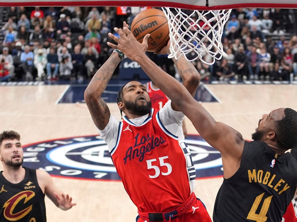 Fotka zo zápasu Los Angeles Clippers - Cleveland Cavaliers.