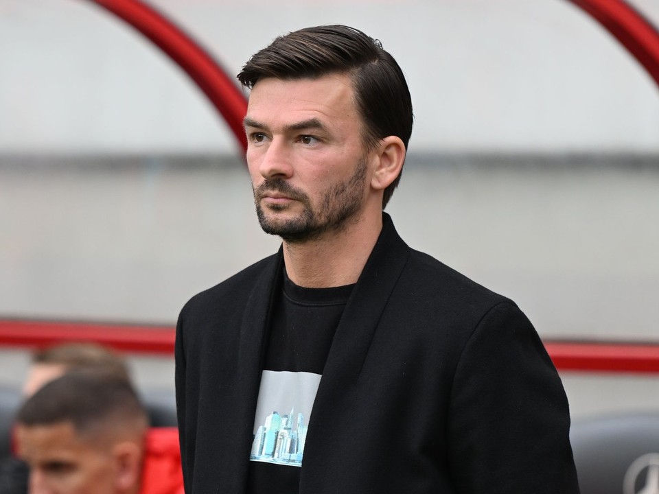 Tréner Spartaka Michal Gašparík.