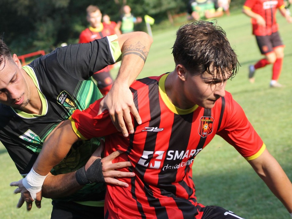 Momentka zo zápasu OŠK Rudňany - FK Gerlachov. 