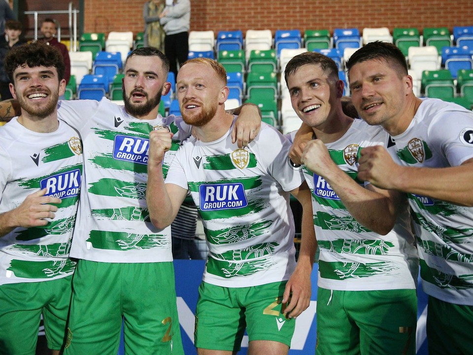 Futbalisti klubu The New Saints.