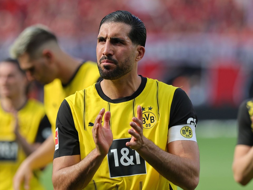 Na archívnej snímke z 11. mája 2025 futbalista Dortmundu Emre Can.