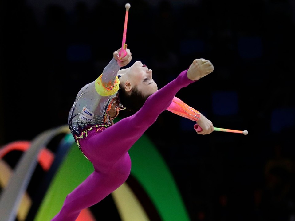Nemecká moderná gymnastka Darja Varfolomejevová.