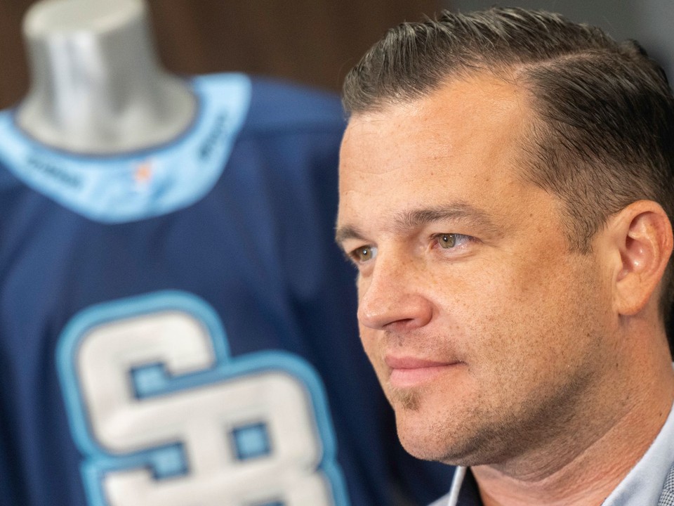Na snímke generálny manžér HC Slovan Bratislava Lukáš Havlíček.