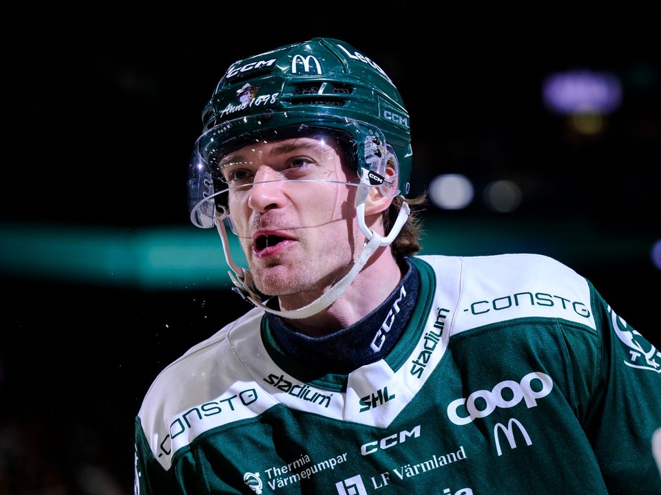 Marián Studenič v drese Färjestadu. 