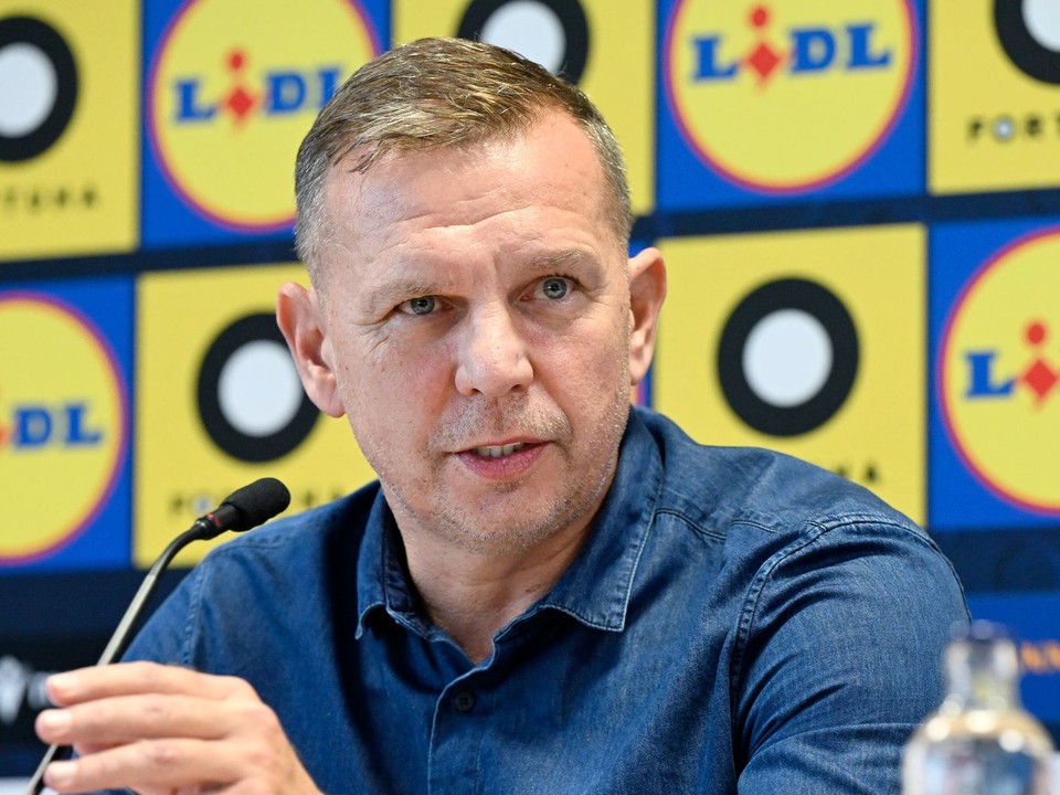 Tréner slovenskej futbalovej reprezentácie do 21 rokov Jaroslav Kentoš.