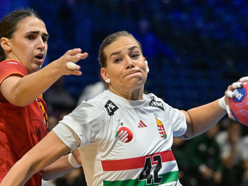 Fotka zo zápasu Maďarsko - Angola na MS v hádzanej žien 2025.