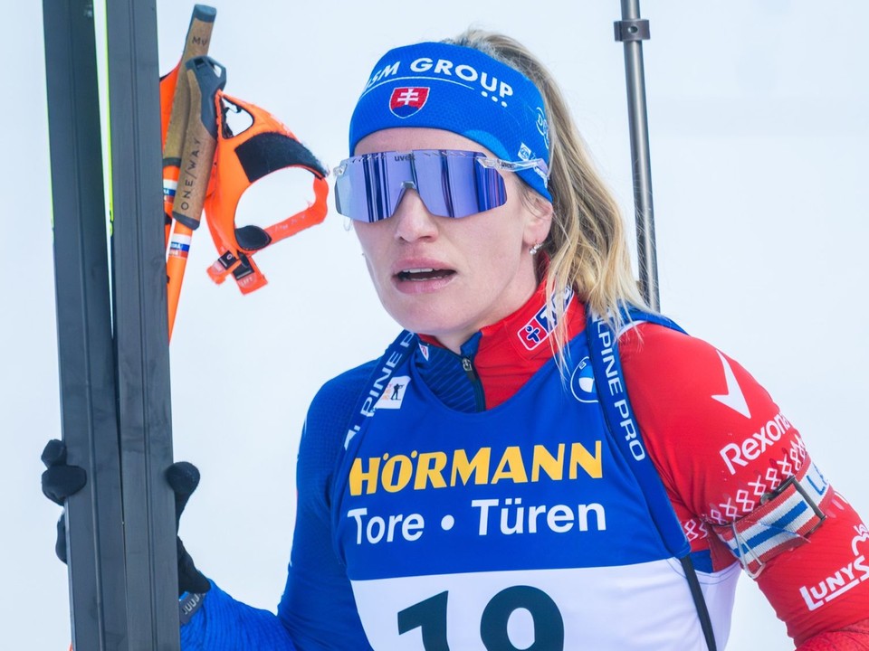 Paulína Bátovská Fialková počas pretekov žien s hromadným štartom v Annecy - Le-Grand Bornand.