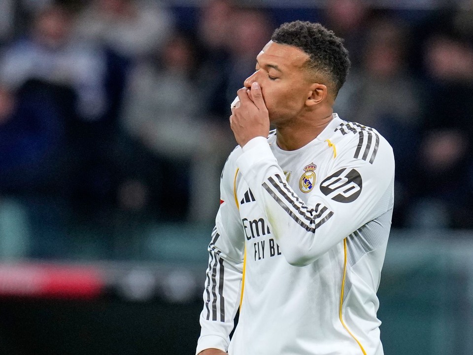 Kylian Mbappé v zápase proti Celte Vigo.