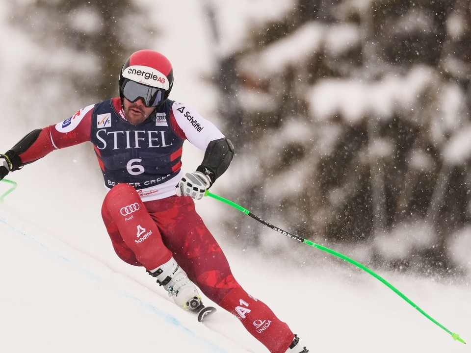 Vincent Kriechmayr počas super-G v Beaver Creek.