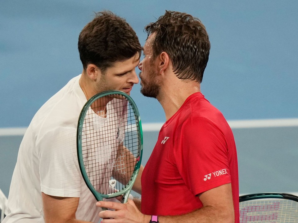Hubert Hurkacz a Stan Wawrinka počas United Cup 2026.