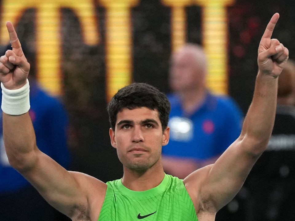 Carlos Alcaraz po postupe do prvého finále na AO.