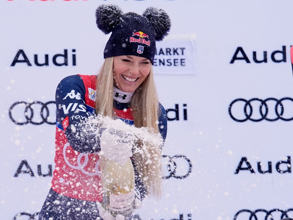 Americká lyžiarka Lindsey Vonnová.