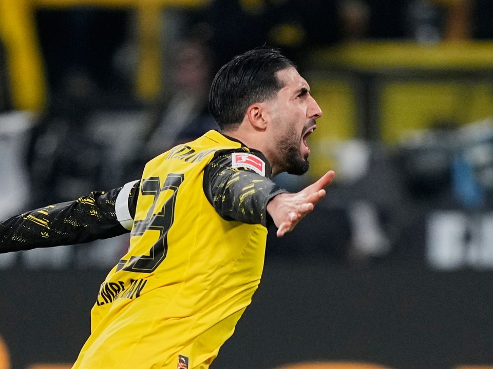 Emre Can oslavuje rozhodujúci gól.