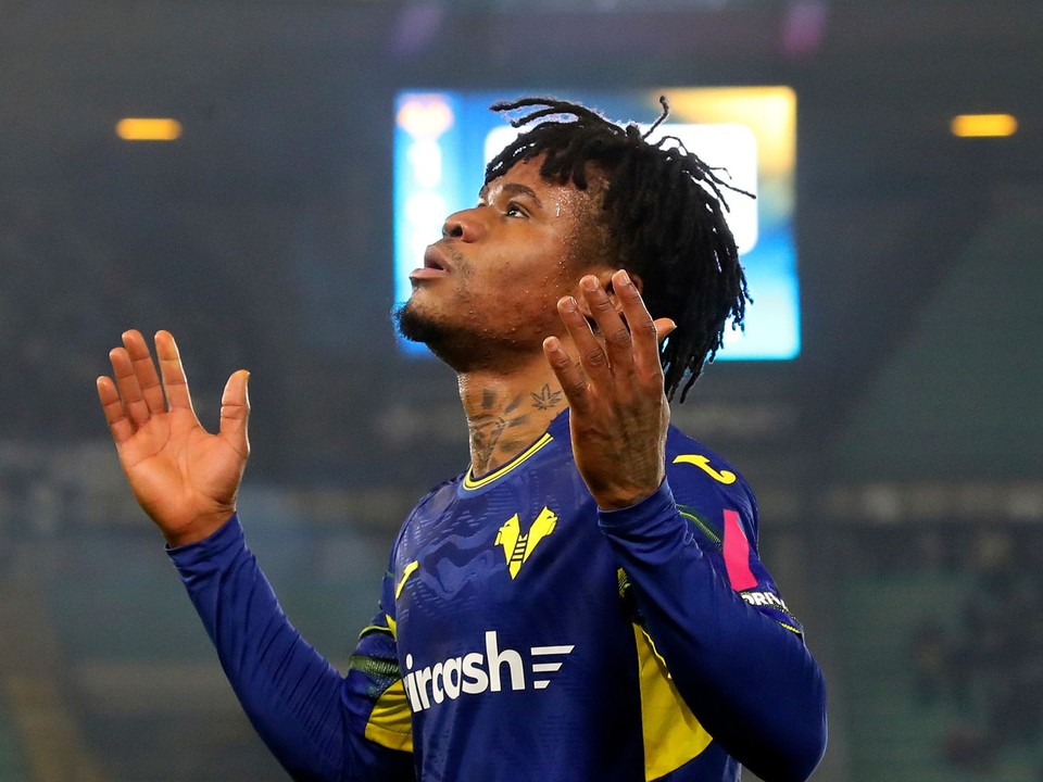 Gift Orban počas zápasu s Udinese.