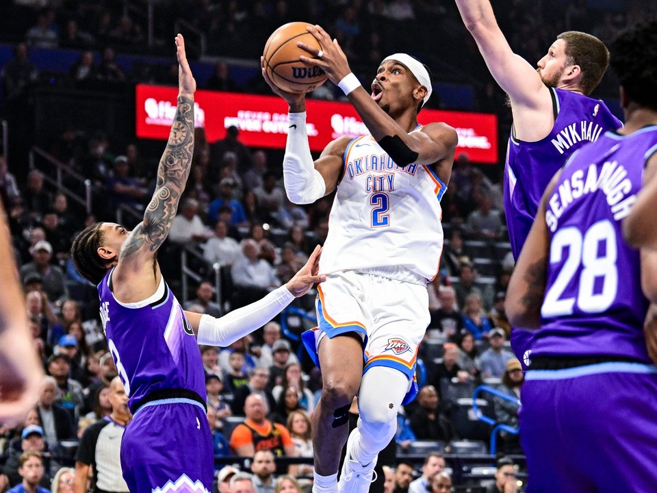  Shai Gilgeous-Alexander v zápase proti Utahu