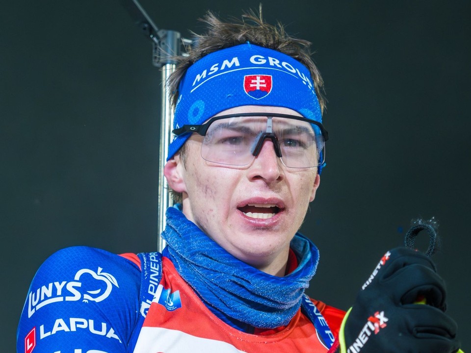 Jakub Borguľa počas pretekov v Novom Meste na Morave