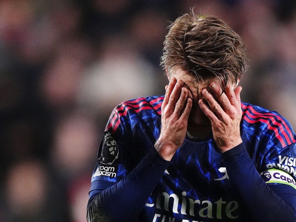 Hráč Arsenalu Martin Odegaard.