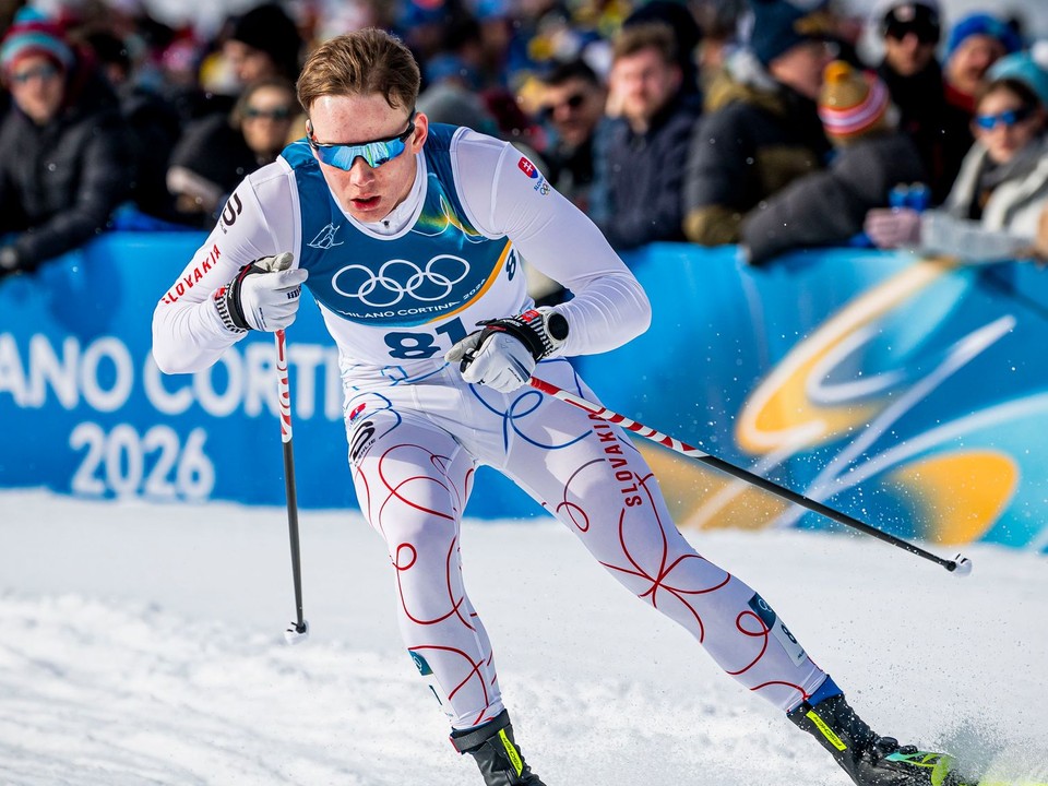 Na snímke slovenský bežec na lyžiach Tomáš Cenek.