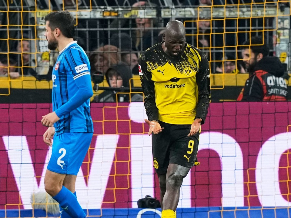 Momentka zo zápasu Borussia Dortmund - 1. FC Heidenheim 