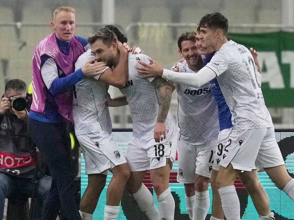 Hráči Viktorie sa radujú z gólu