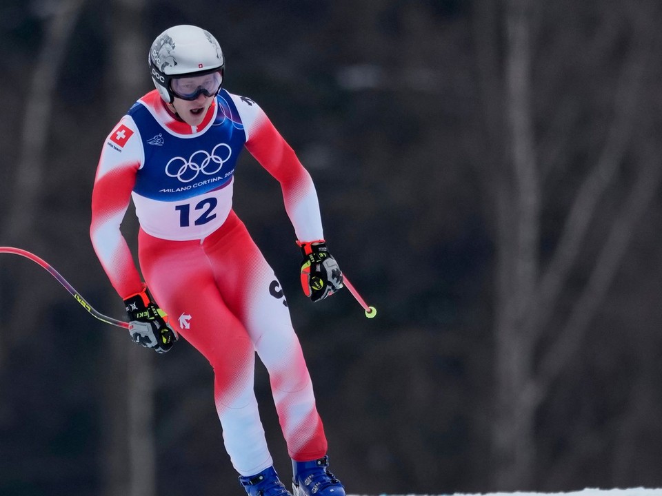 Švajčiar Marco Odermatt počas tréningu.