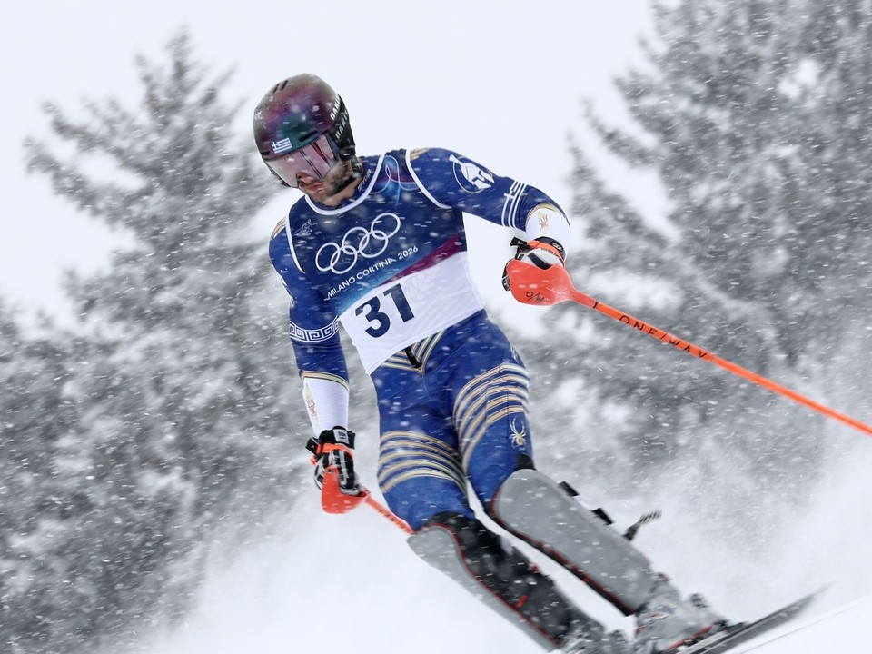 Grécky lyžiar AJ Ginnis