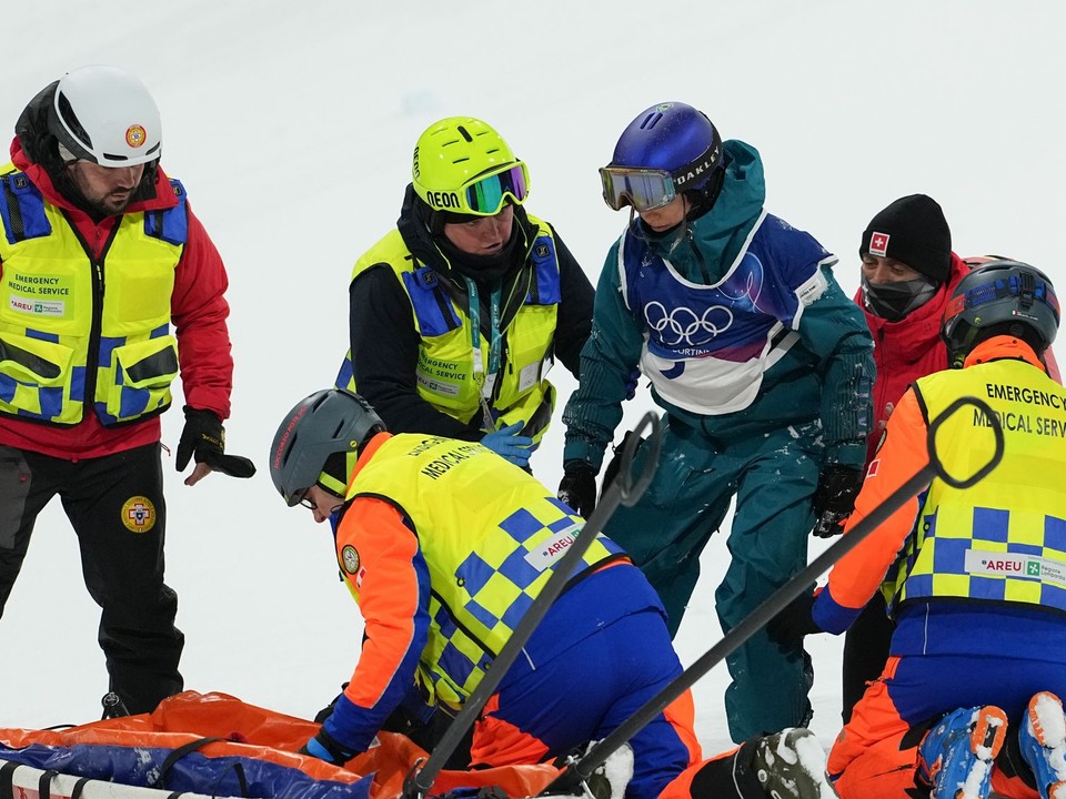 Mathilde Gremaudová po páde.