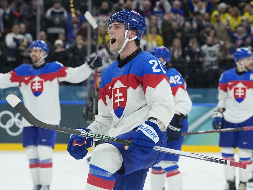 Juraj Slafkovský po zápase Švédsko - Slovensko na ZOH 2026.