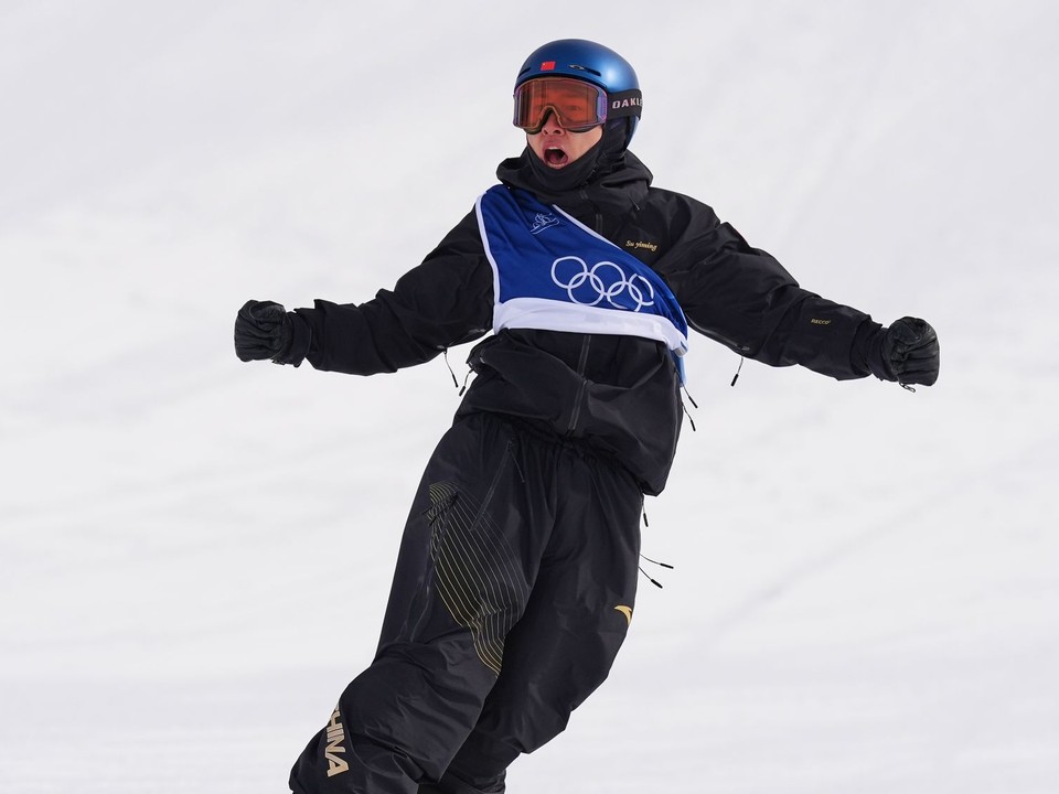 Čínsky snoubordista I-ming Su