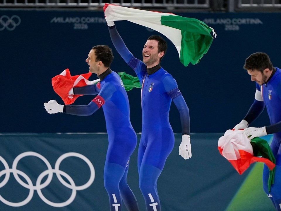 Talianski rýchlokorčuliari. 