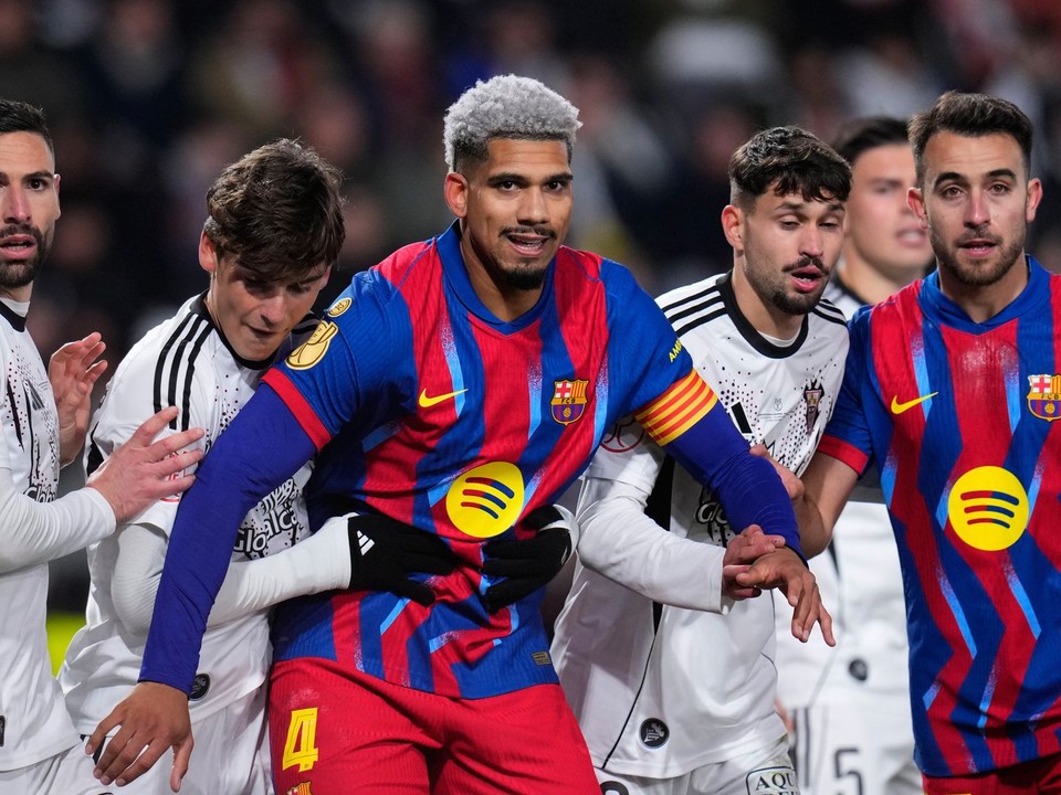 Momentka zo zápasu Alacete - Barcelona.