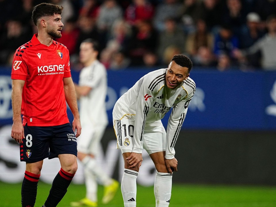 Kylian Mbappé v zápase proti Osasune.